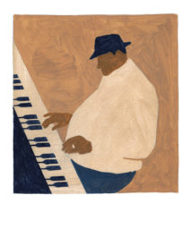 Affiche Jazz et jaja-piano 50×60