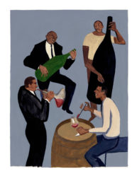 Affiche Jazz et jaja-Quartet 60×80