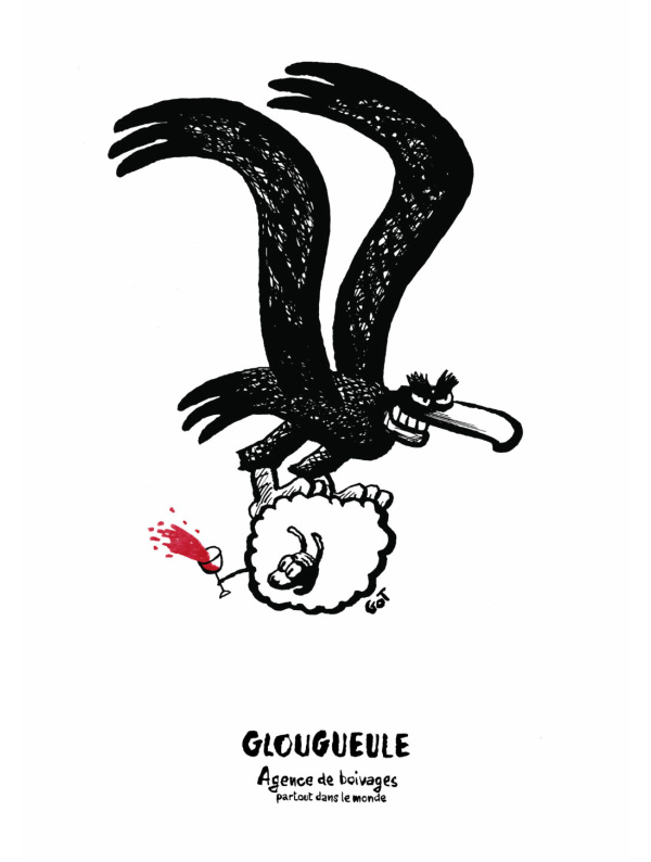 Affiche Glougueule Agence de boivages par Yves Got