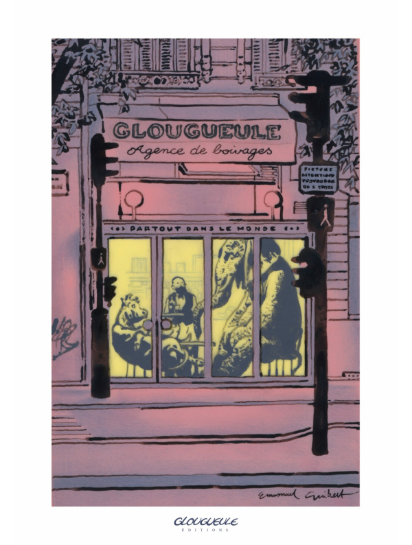 Affiche Glougueule Agence de boivages par Emmanuel Guibert