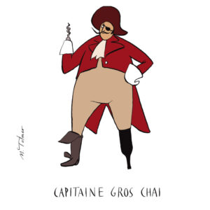 Affichette Capitaine Gros Chai