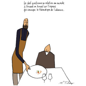 Affichette Le chef travaille sur l’espace