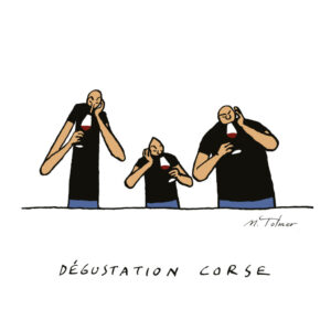 Affichette Mimi, Fifi & Glouglou-Dégustation corse