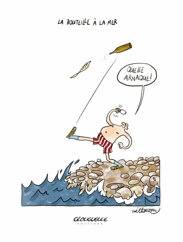 Affiche La bouteille à la mer par Zoé Thouron