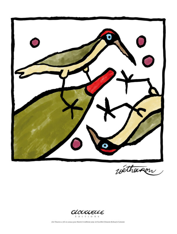 Affiche Les Oiseaux par Zoé Thouron