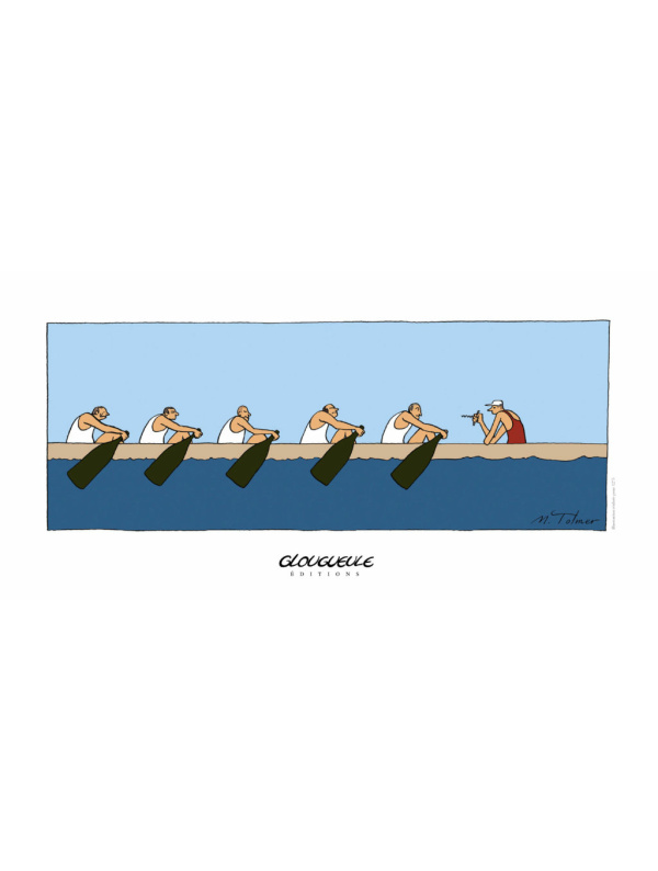 Affiche Rameurs 30×60