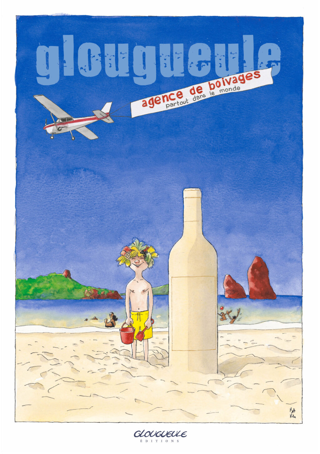 Affiche Glougueule Agence de Boivages par Hervé Baru